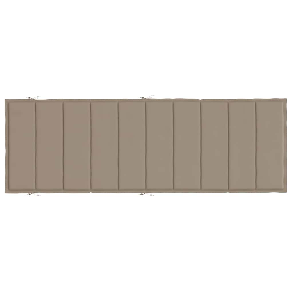 Sonnenliegen-Auflage Taupe 186x58x4 cm Oxford-Gewebe