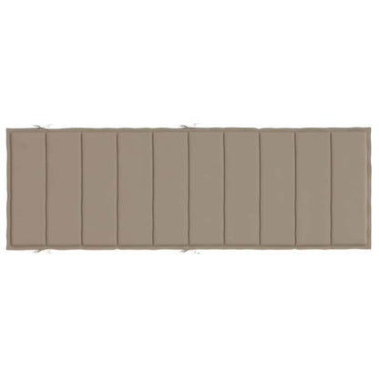 Sonnenliegen-Auflage Taupe 186x58x4 cm Oxford-Gewebe