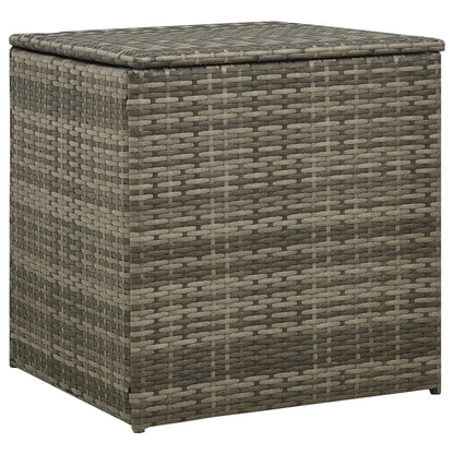 vidaXL Salon de jardin 4 pcs avec coussins résine tressée gris