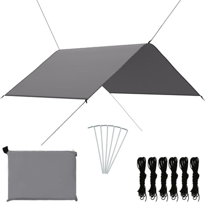 vidaXL Outdoor-Tarp 3x2,85 m Grau