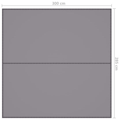 vidaXL Outdoor-Tarp 3x2,85 m Grau