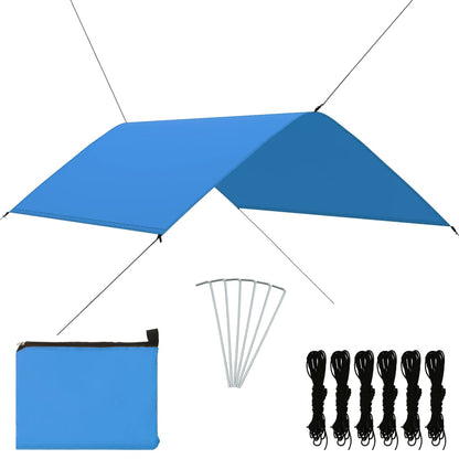 vidaXL Outdoor-Tarp 3x2 m Blau