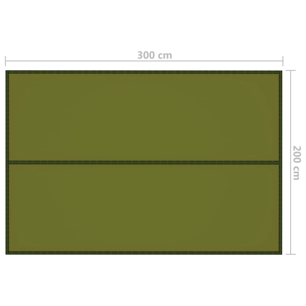 vidaXL Outdoor-Tarp 3x2 m Grün
