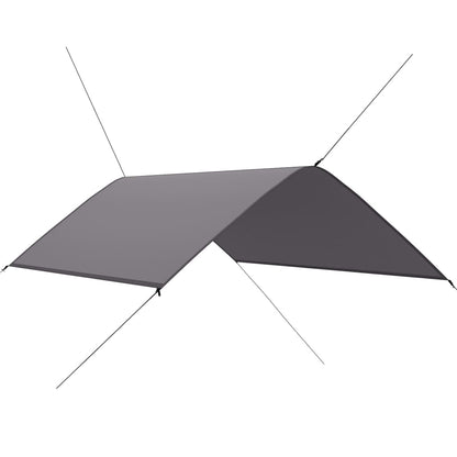 vidaXL Outdoor-Tarp 3x2 m Grau