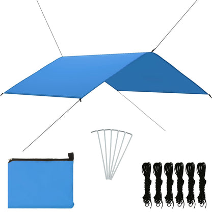 vidaXL Outdoor-Tarp 4x4 m Blau