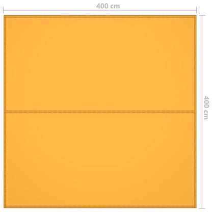 vidaXL Outdoor-Tarp 4x4 m Gelb