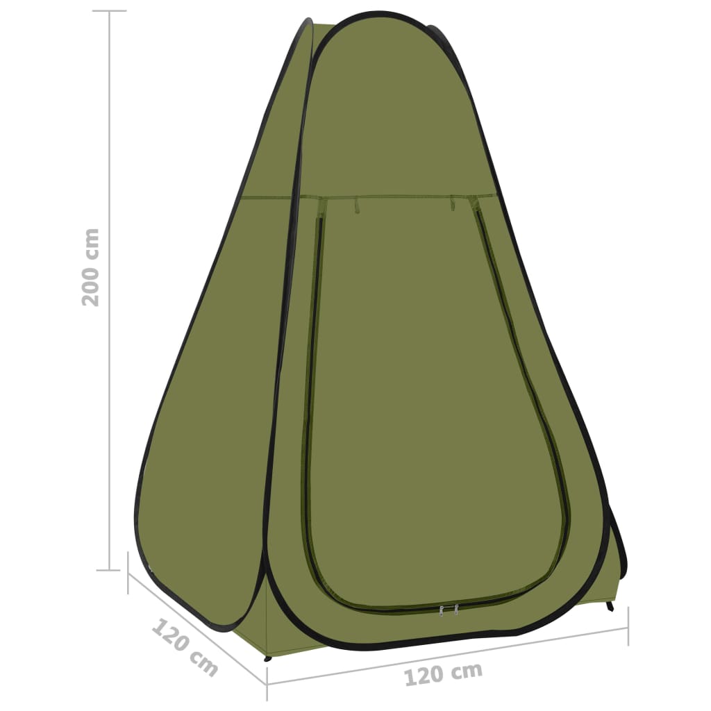 vidaXL Pop-Up Duschzelt Grün
