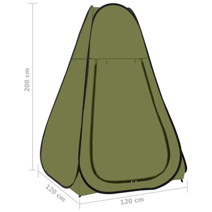 vidaXL Pop-Up Duschzelt Grün