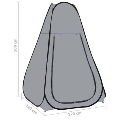 vidaXL Pop-Up Duschzelt Grau