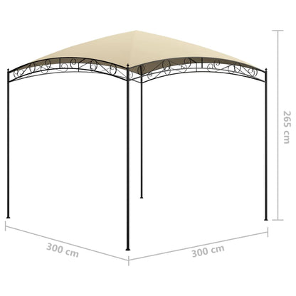Pavillon 3x3x2,65 m Creme 180 g/m²