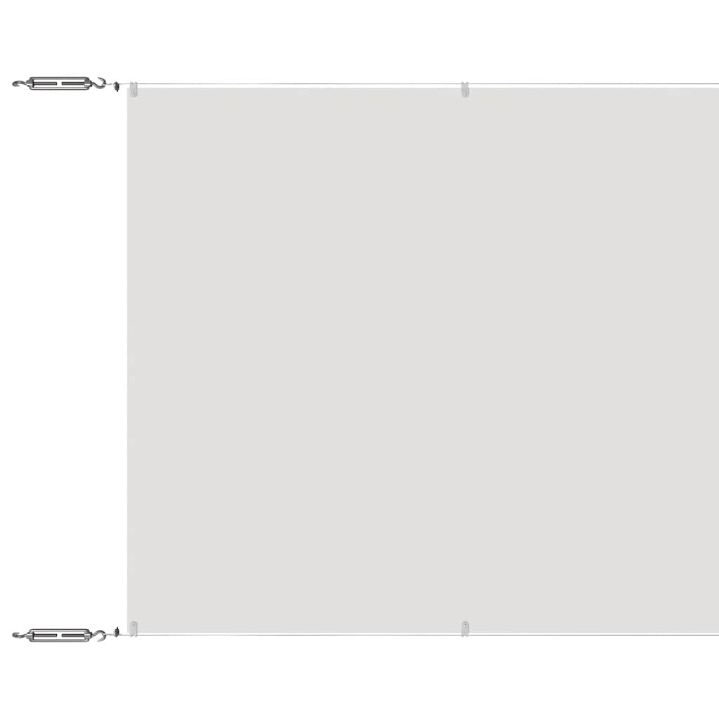 vidaXL Senkrechtmarkise Weiß 100x1000 cm Oxford-Gewebe