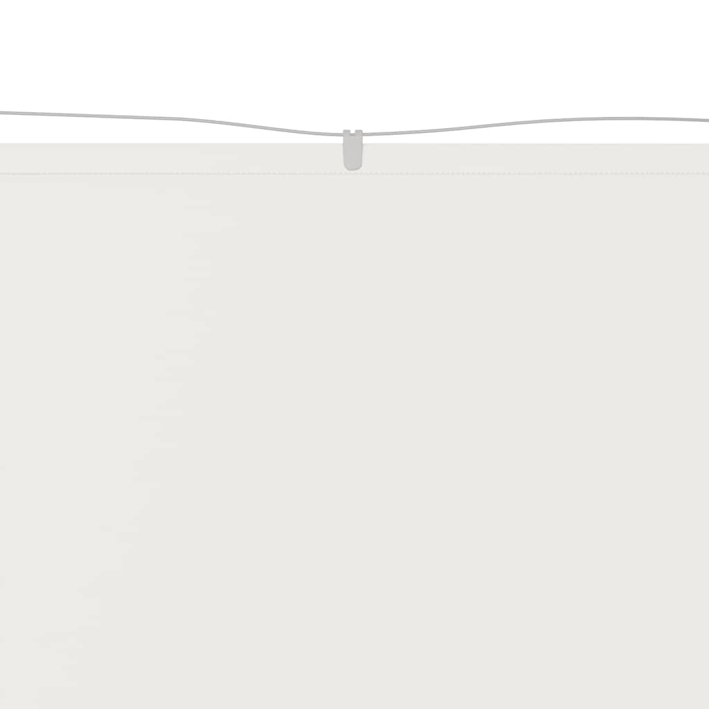 vidaXL Senkrechtmarkise Weiß 100x1000 cm Oxford-Gewebe