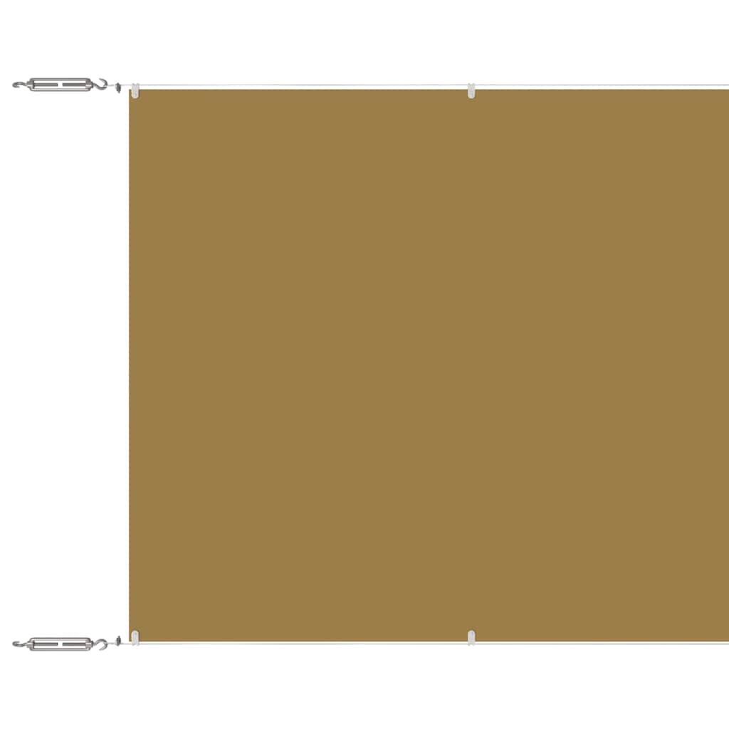 vidaXL Senkrechtmarkise Beige 60x800 cm Oxford-Gewebe