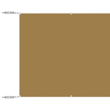 vidaXL Senkrechtmarkise Beige 140x1200 cm Oxford-Gewebe