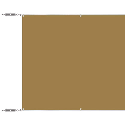 vidaXL Senkrechtmarkise Beige 140x1200 cm Oxford-Gewebe