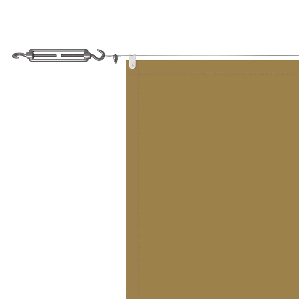vidaXL Senkrechtmarkise Beige 140x1200 cm Oxford-Gewebe