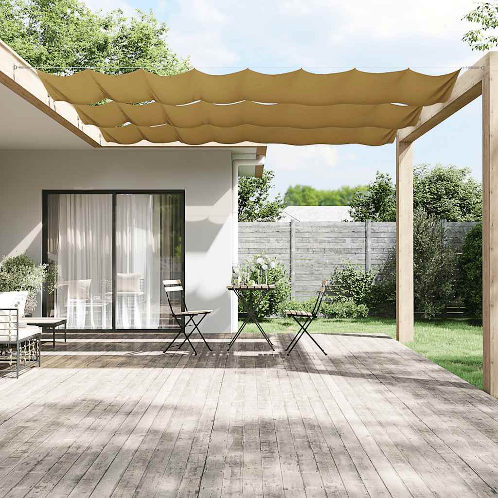 vidaXL Senkrechtmarkise Beige 140x1200 cm Oxford-Gewebe