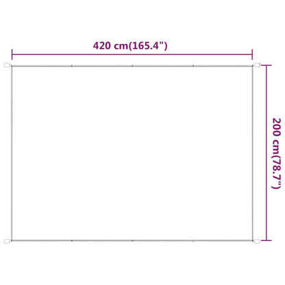 vidaXL Senkrechtmarkise Hellgrün 200x420 cm Oxford-Gewebe