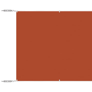 vidaXL Senkrechtmarkise Terrakotta 100x1000 cm Oxford-Gewebe