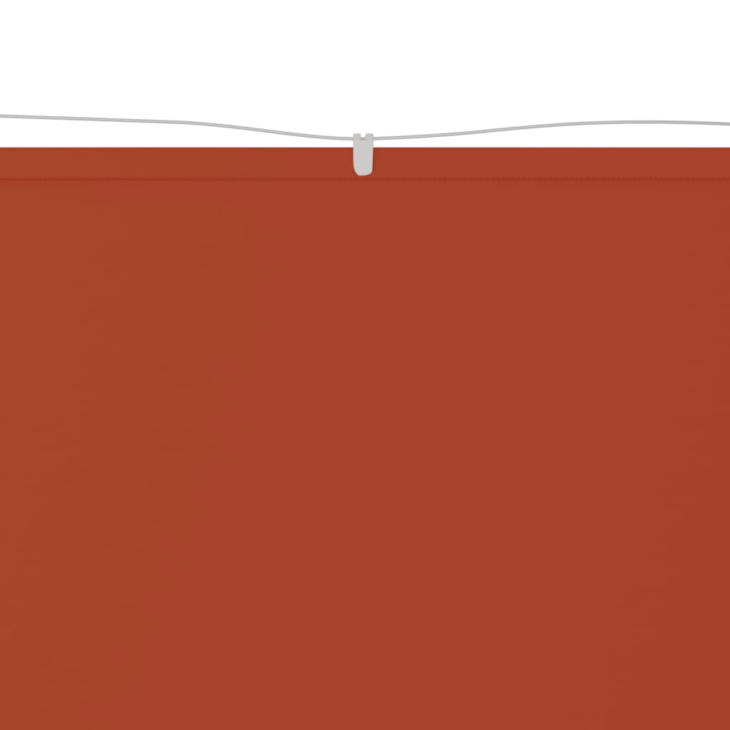 vidaXL Senkrechtmarkise Terrakotta 140x360 cm Oxford-Gewebe