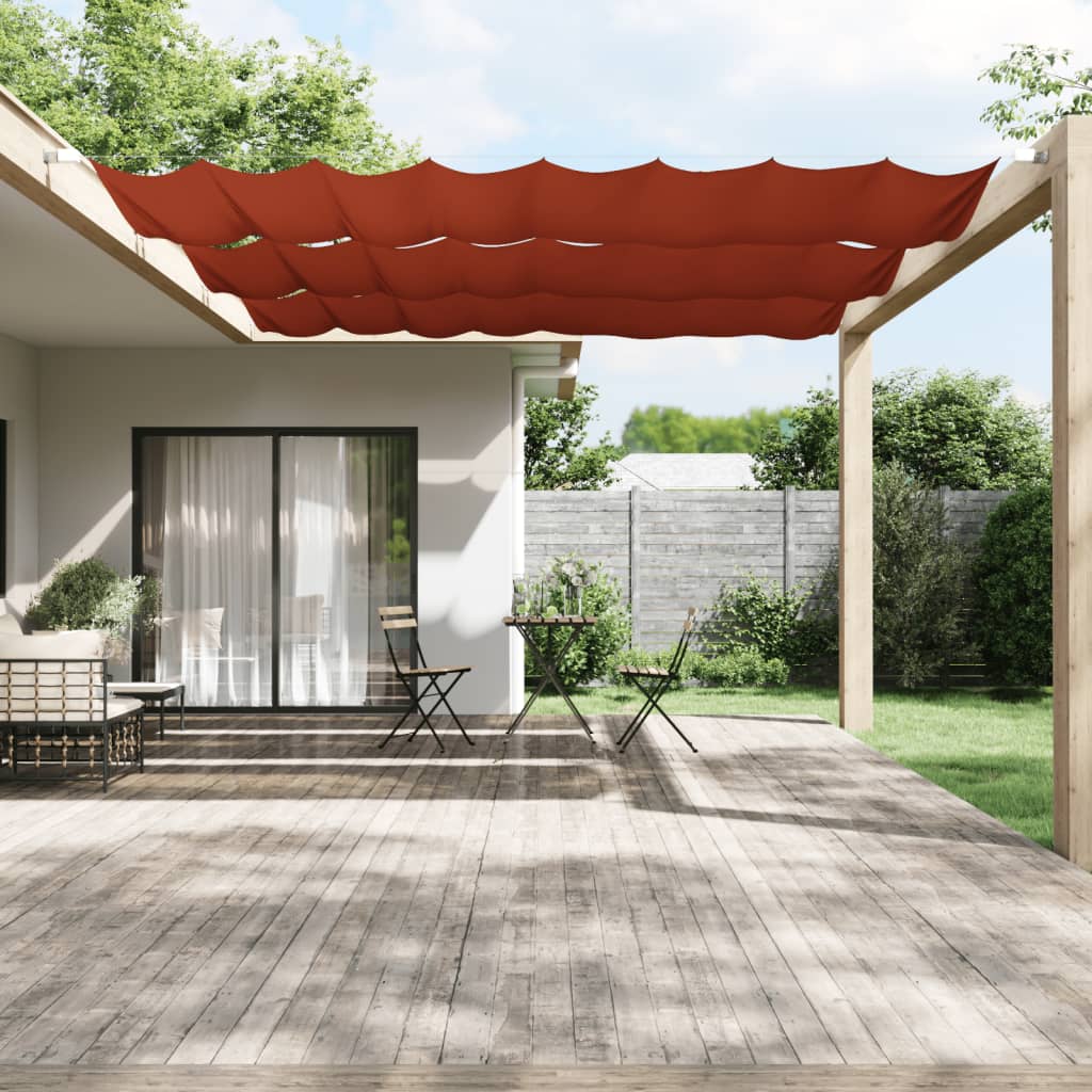vidaXL Senkrechtmarkise Terrakotta 140x360 cm Oxford-Gewebe