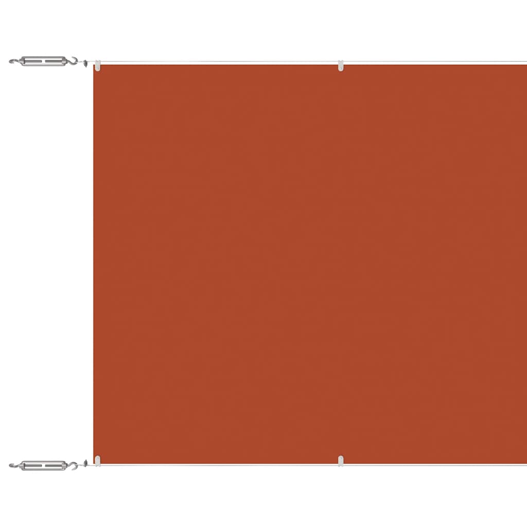 vidaXL Senkrechtmarkise Terrakotta 180x600 cm Oxford-Gewebe