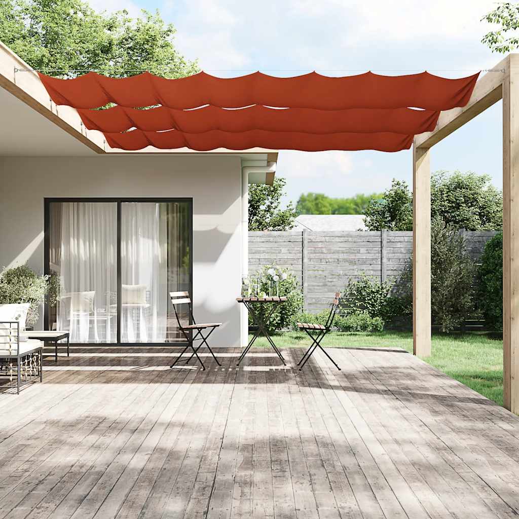 vidaXL Senkrechtmarkise Terrakotta 180x600 cm Oxford-Gewebe