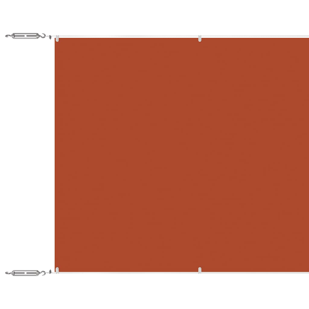 vidaXL Senkrechtmarkise Terrakotta 180x1000 cm Oxford-Gewebe