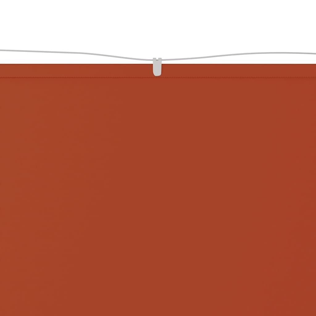 vidaXL Senkrechtmarkise Terrakotta 180x1000 cm Oxford-Gewebe