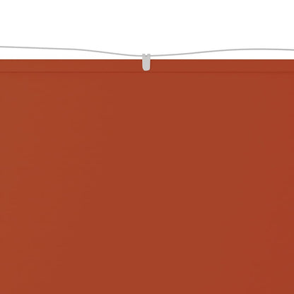 vidaXL Senkrechtmarkise Terrakotta 180x1000 cm Oxford-Gewebe