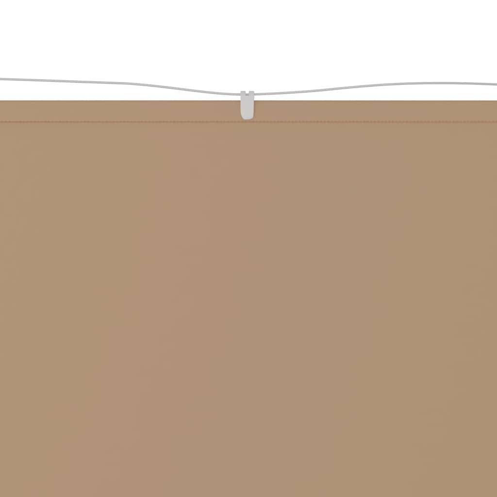 vidaXL Senkrechtmarkise Taupe 60x1000 cm Oxford-Gewebe