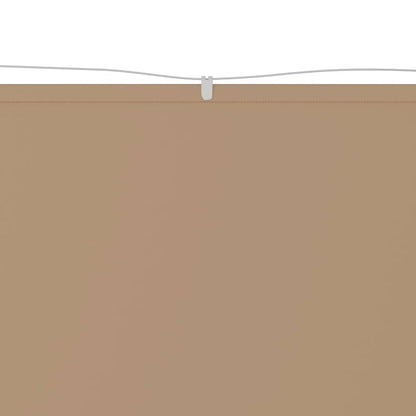 vidaXL Senkrechtmarkise Taupe 60x1000 cm Oxford-Gewebe