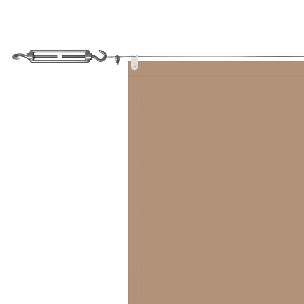 vidaXL Senkrechtmarkise Taupe 60x1000 cm Oxford-Gewebe