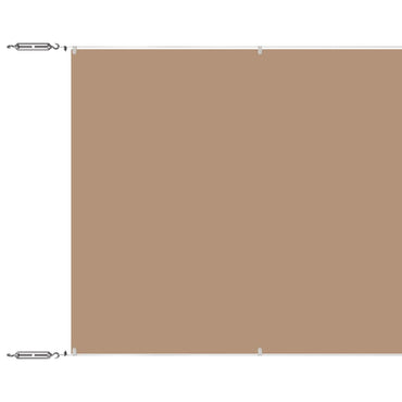 vidaXL Store latéral Taupe 60x1200 cm Tissu Oxford
