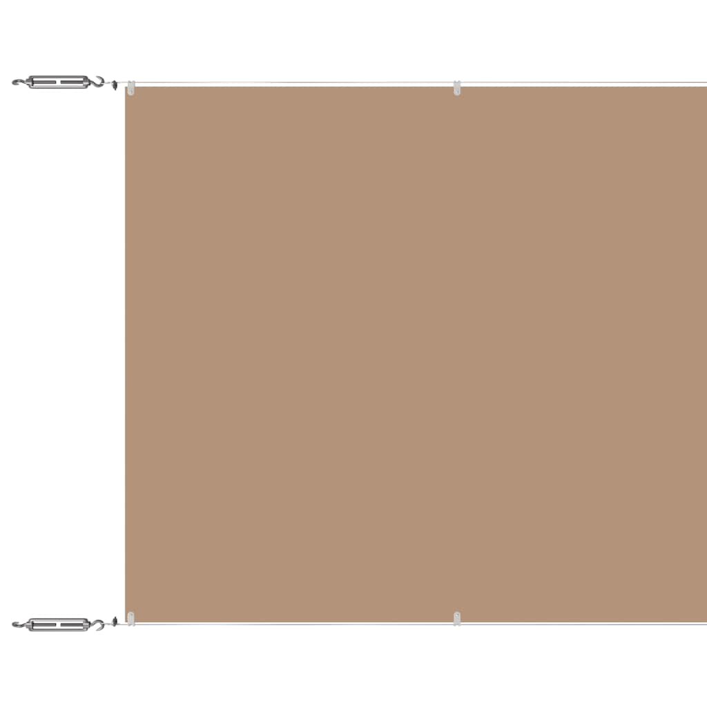 vidaXL Store latéral Taupe 100x1200 cm Tissu Oxford