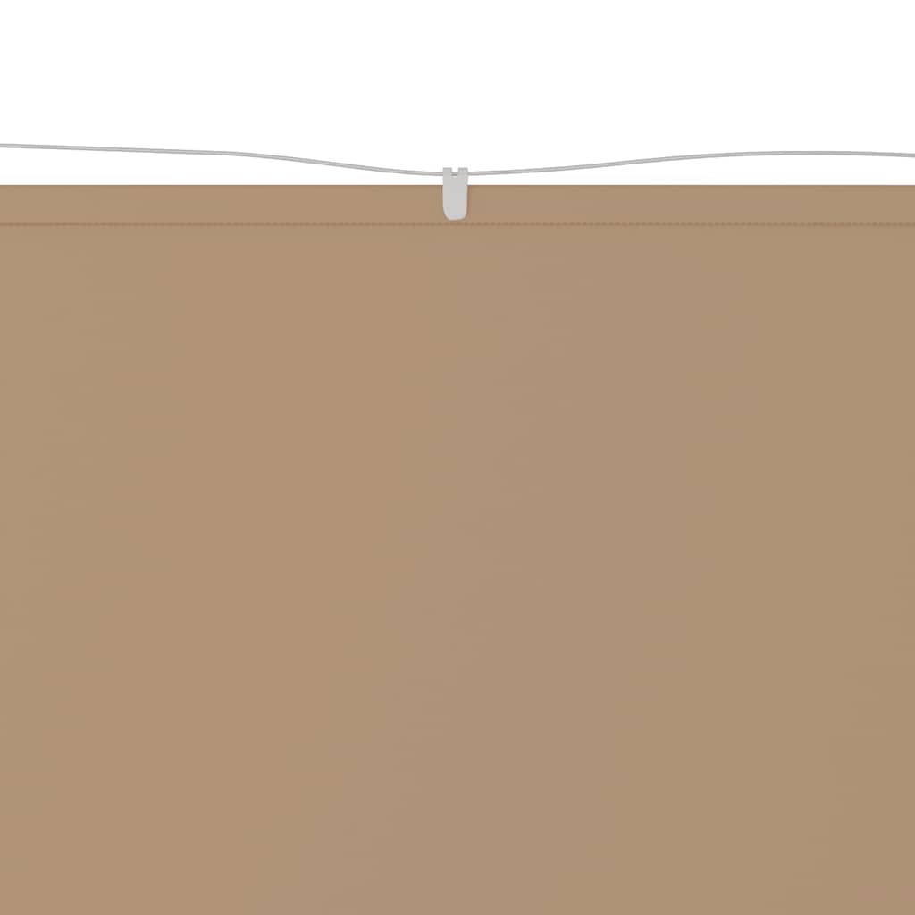 vidaXL Store latéral Taupe 100x1200 cm Tissu Oxford