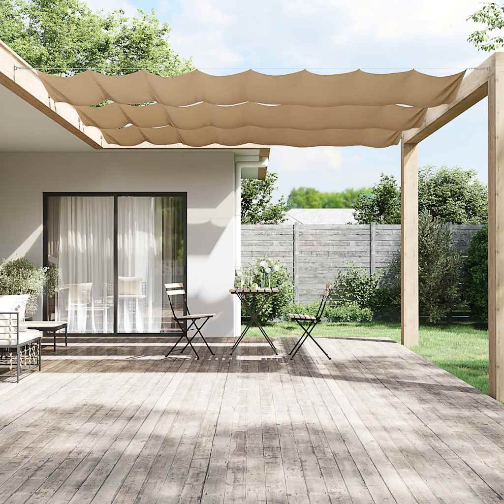 vidaXL Store latéral Taupe 100x1200 cm Tissu Oxford