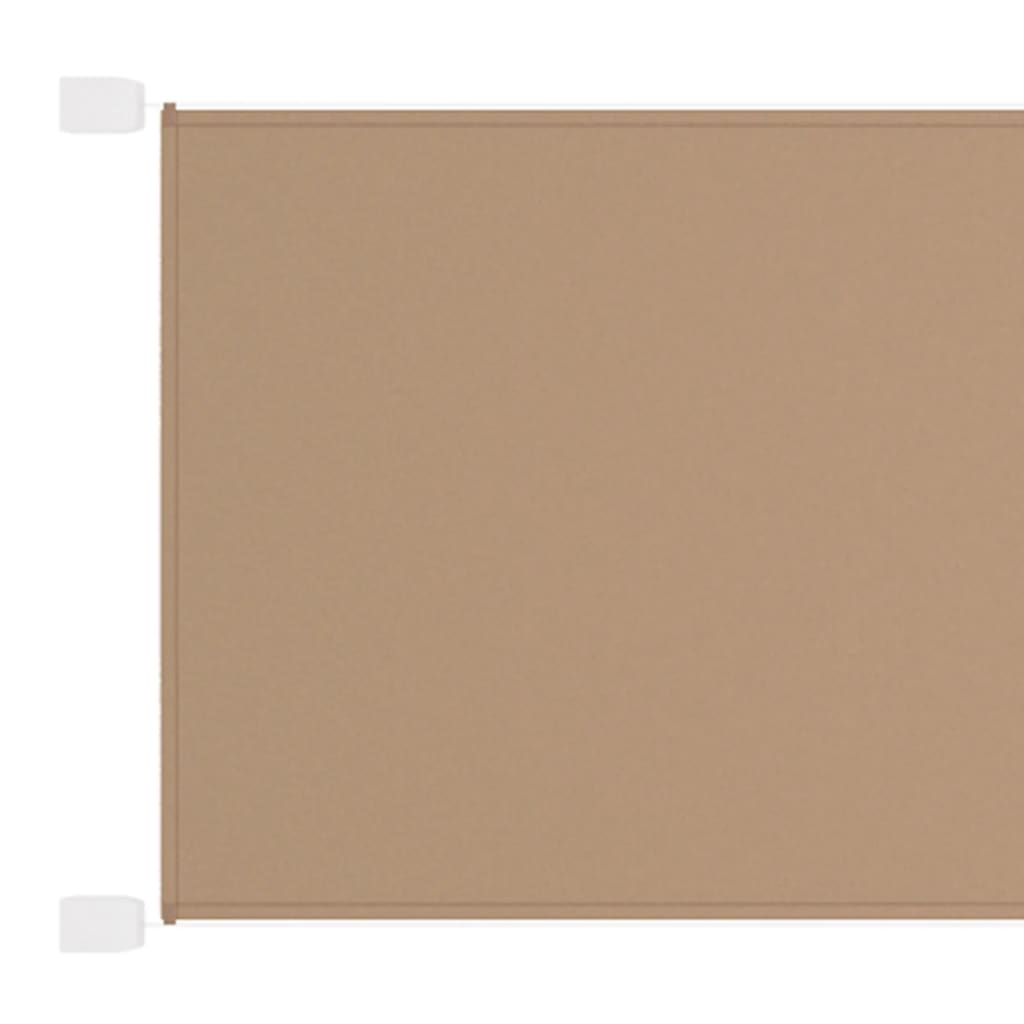 vidaXL Senkrechtmarkise Taupe 140x420 cm Oxford-Gewebe