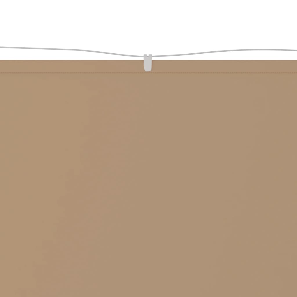 vidaXL Senkrechtmarkise Taupe 140x420 cm Oxford-Gewebe