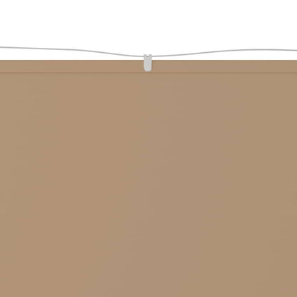 vidaXL Senkrechtmarkise Taupe 180x1000 cm Oxford-Gewebe