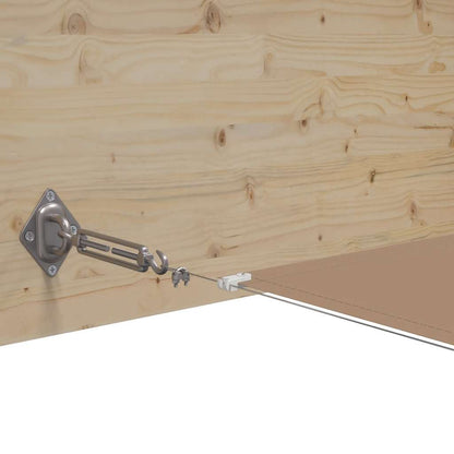 vidaXL Senkrechtmarkise Taupe 180x1000 cm Oxford-Gewebe