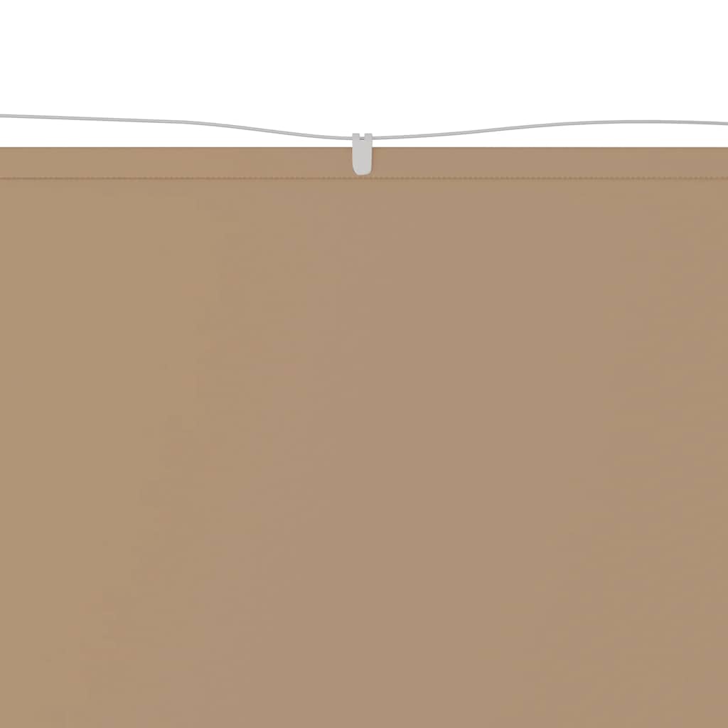 vidaXL Senkrechtmarkise Taupe 180x1200 cm Oxford-Gewebe