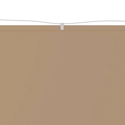 vidaXL Senkrechtmarkise Taupe 180x1200 cm Oxford-Gewebe