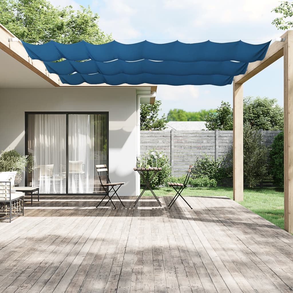 vidaXL Store latéral Bleu 100x360 cm Tissu Oxford