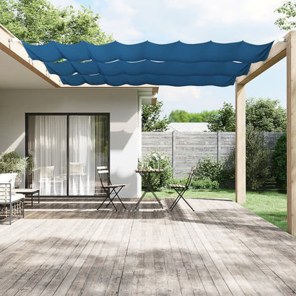vidaXL Store latéral Bleu 100x360 cm Tissu Oxford