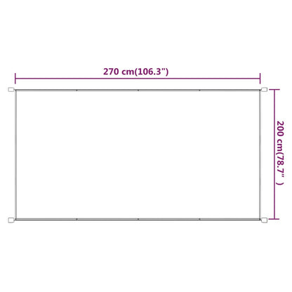 vidaXL Store vertical bleu 200x270 cm Tissu Oxford