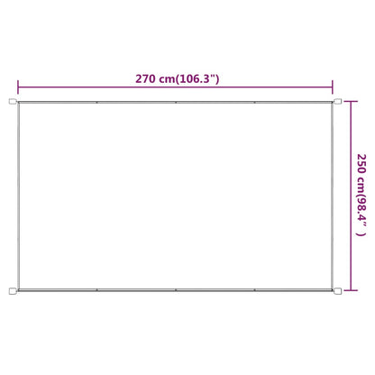 vidaXL Store latéral bleu 250x270 cm Tissu Oxford