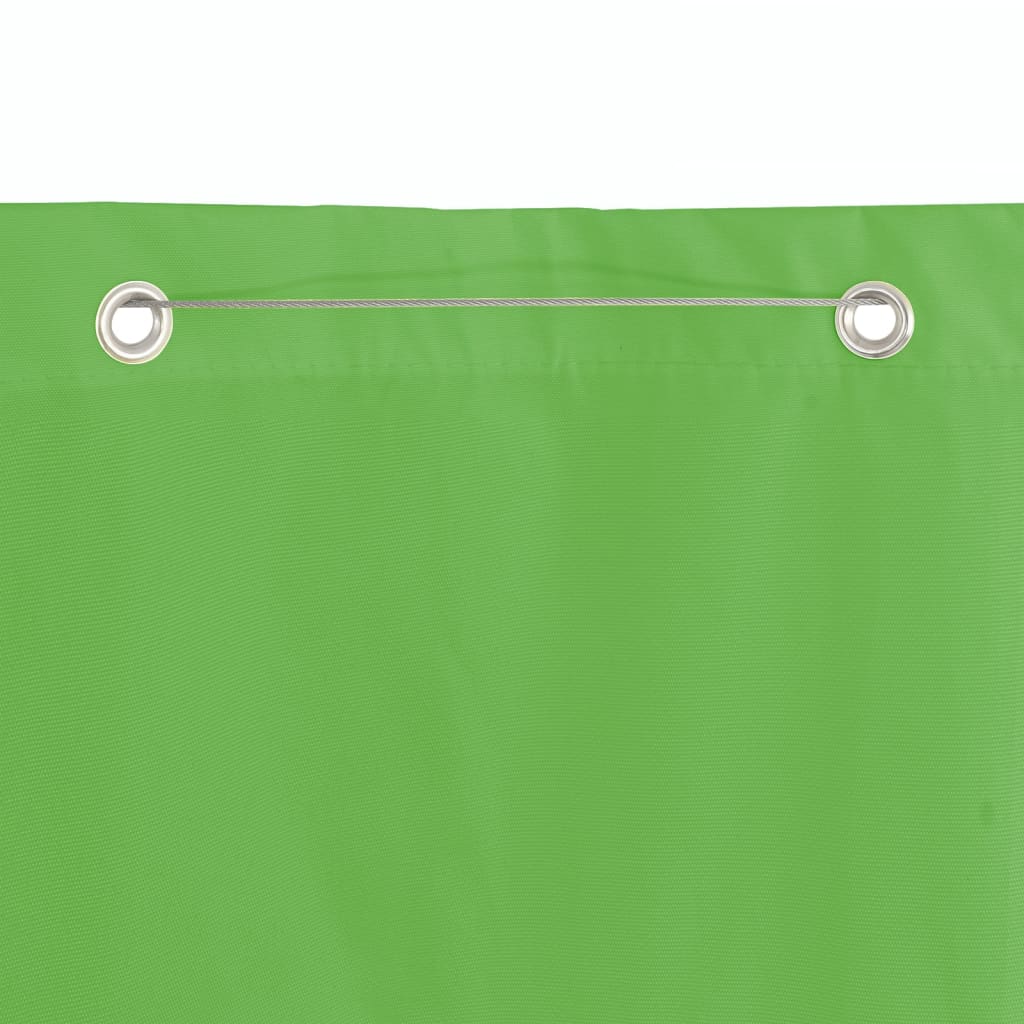 vidaXL Balkon-Sichtschutz Hellgrün 80x240 cm Oxford-Gewebe