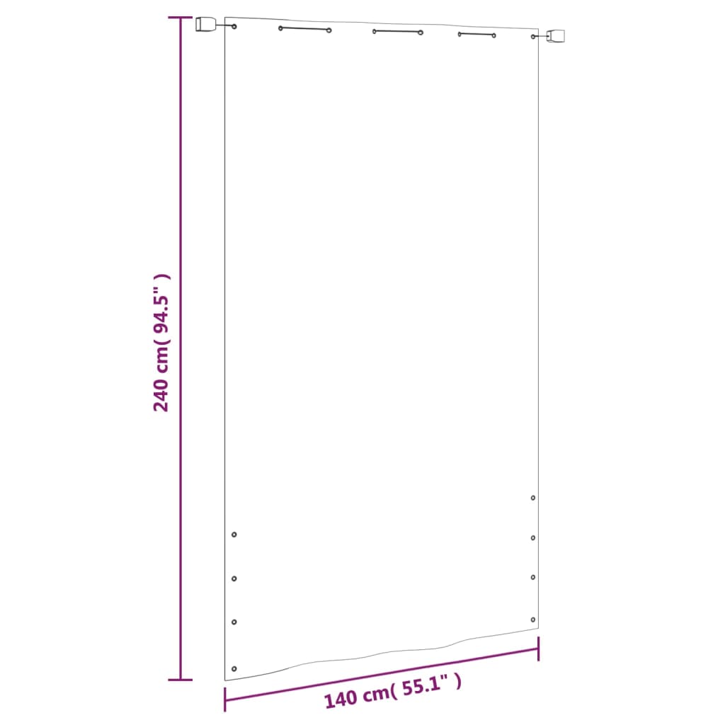 vidaXL Balkon-Sichtschutz Hellgrün 140x240 cm Oxford-Gewebe