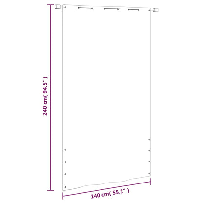 vidaXL Balkon-Sichtschutz Hellgrün 140x240 cm Oxford-Gewebe